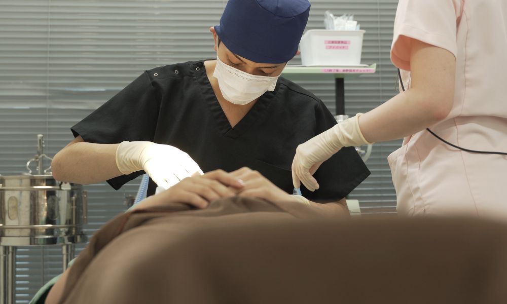 施術の様子