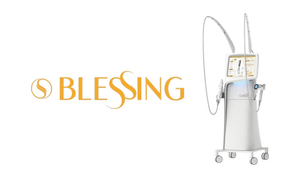 ブレッシングの機械とロゴ