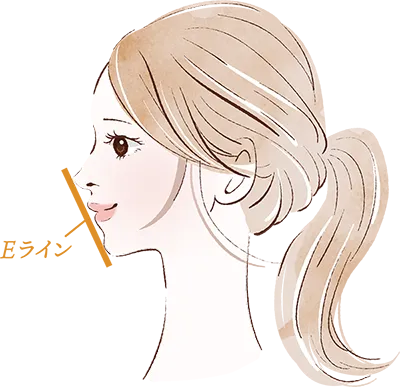 鼻尖形成でできるEラインについて