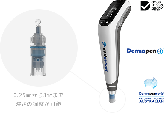 0.25㎜から3㎜まで 深さの調整が可能