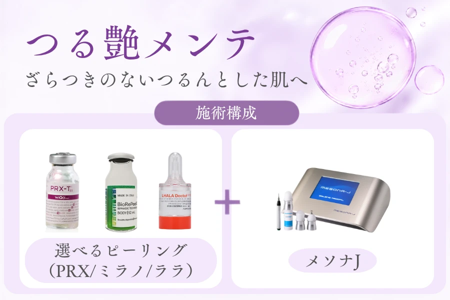 つる艶メンテのメニュー内容