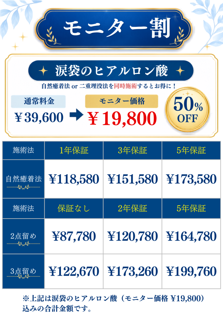モニター割料金表